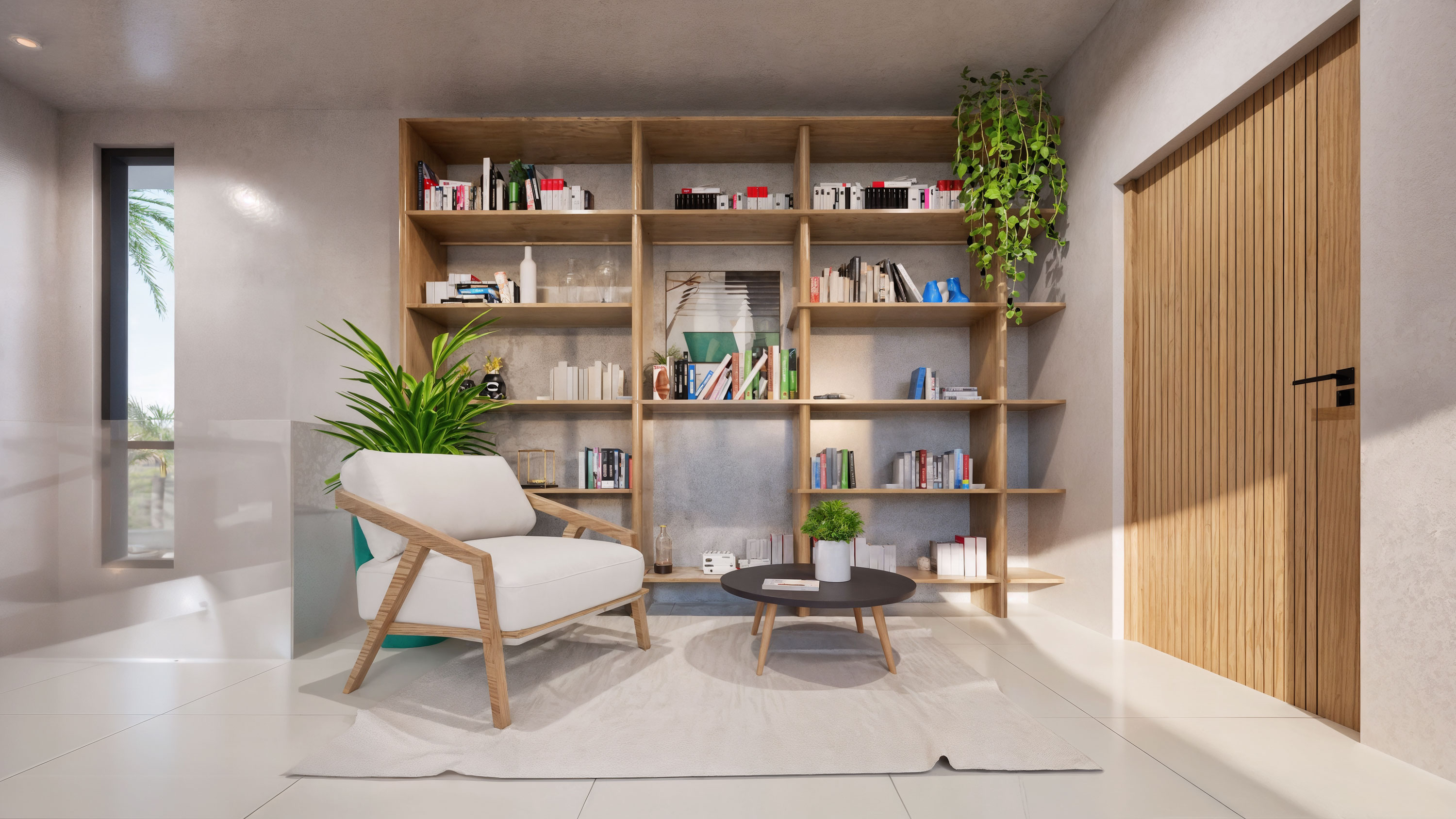 Library and reading corner